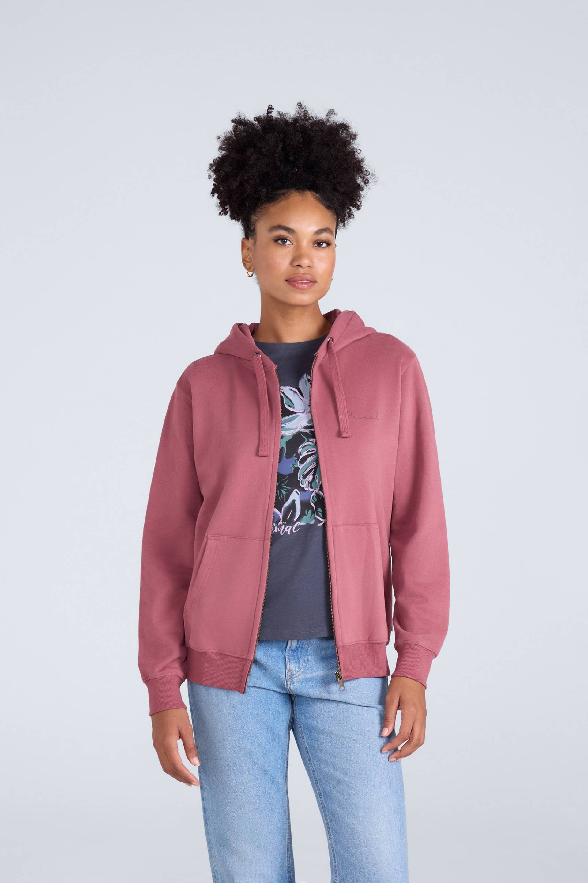Maya Graphic Damen Kapuzenpullover - Lila von Animal