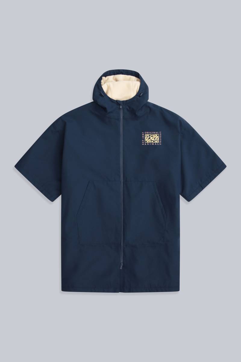 Misty Fleece-Gefütterter Damen Surf-Poncho - Marineblau von Animal