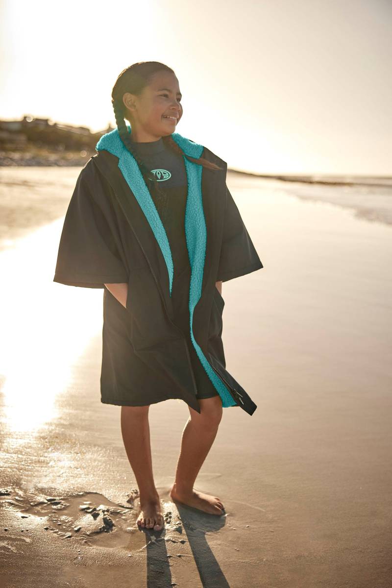 Misty Wasserdichter Kinder Umzieh-Bademantel - Schwarz von Animal