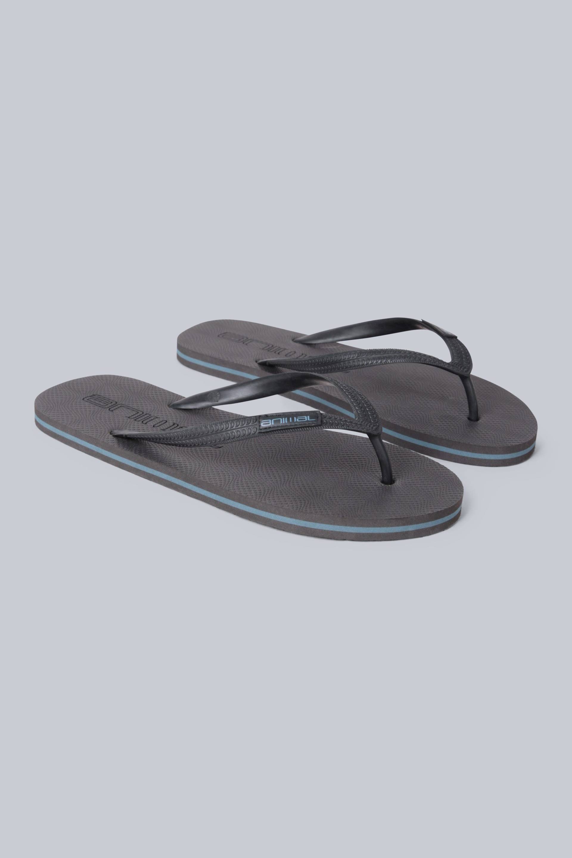 Oceana Stripe Herren Flip-Flops - Grau Oceana Stripe Herren Flip-Flops - Grau von Animal