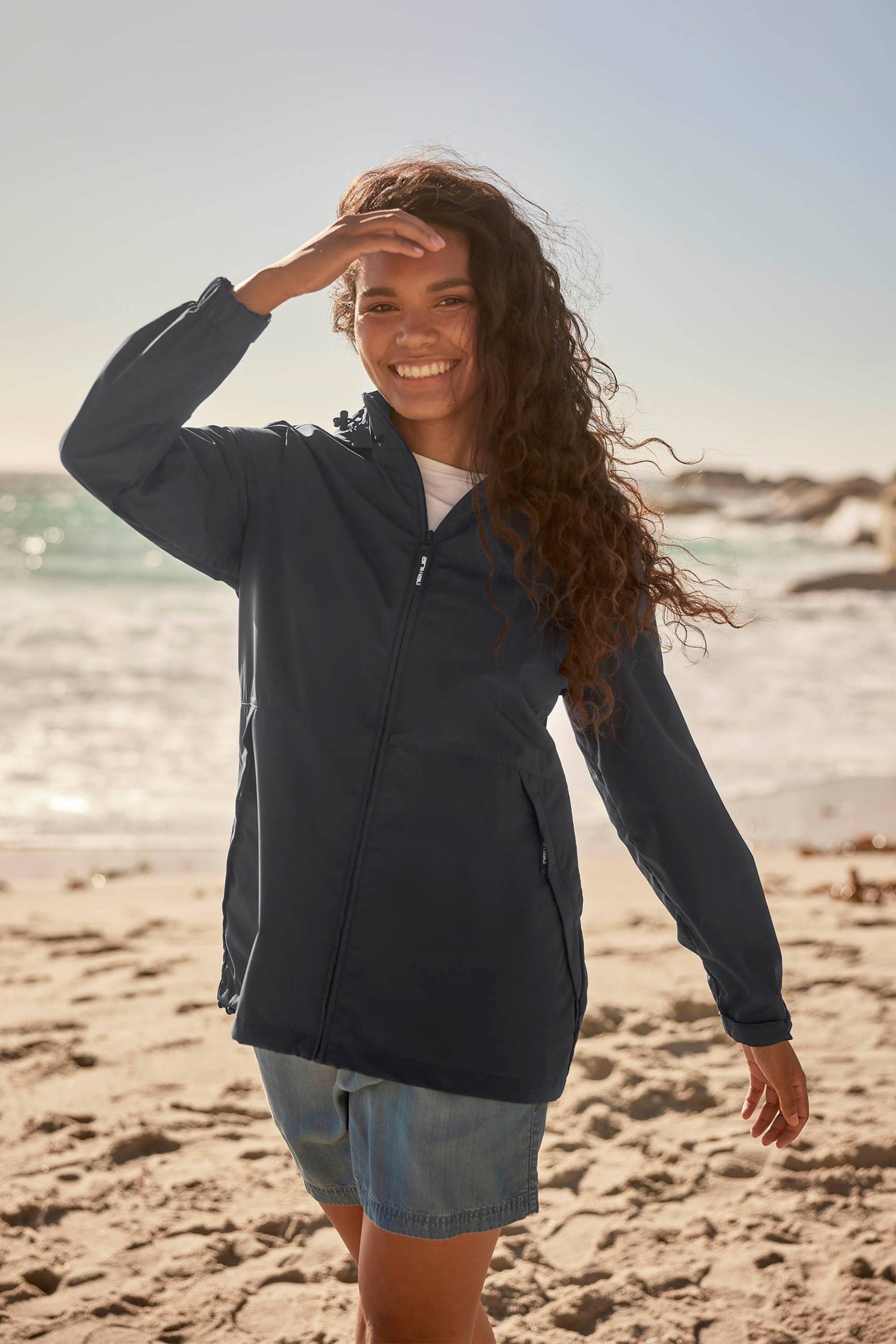 Pace Wasserdichte Damen-Regenjacke - Marineblau von Animal