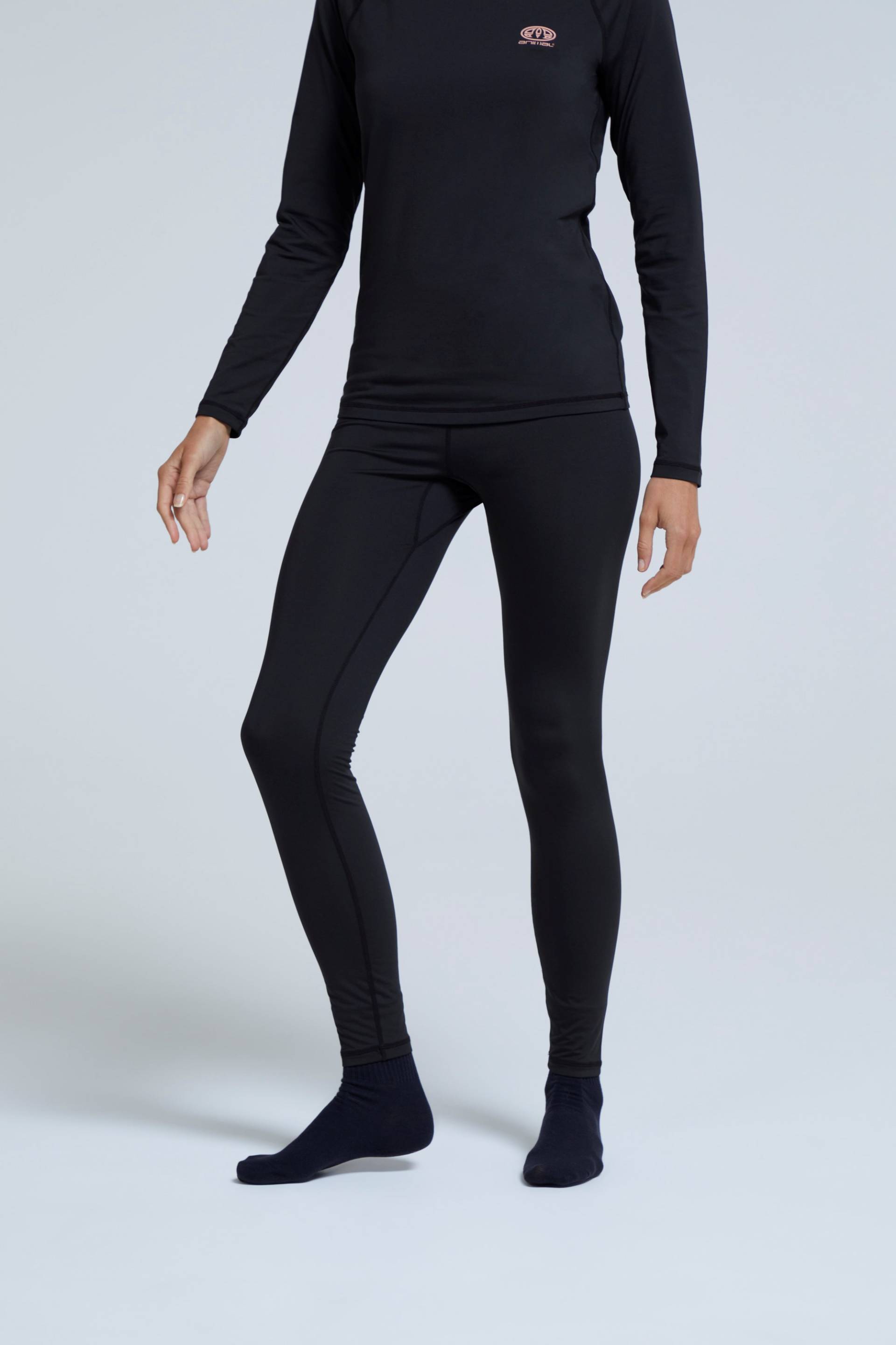 Piste Damen-Baselayer-Leggings - Schwarz von Animal