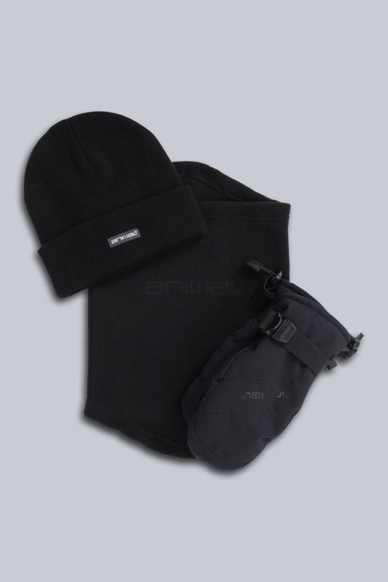Polar  Wasserdichte Kinder Skifäustlinge & Accessoires-Set - Schwarz Polar  Wasserdichte Kinder Skifäustlinge & Accessoires-Set - Schwarz von Animal