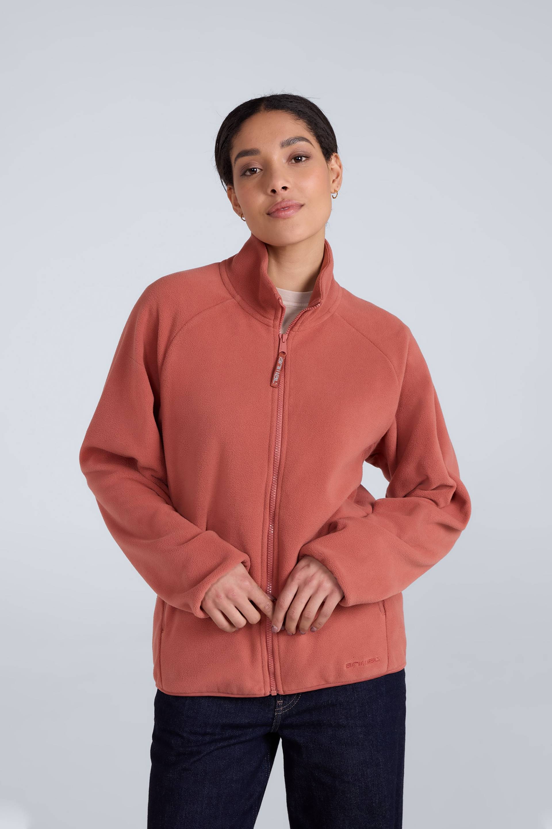 Stockholm Fleecejacke für Damen - Dunkel-Pink von Animal