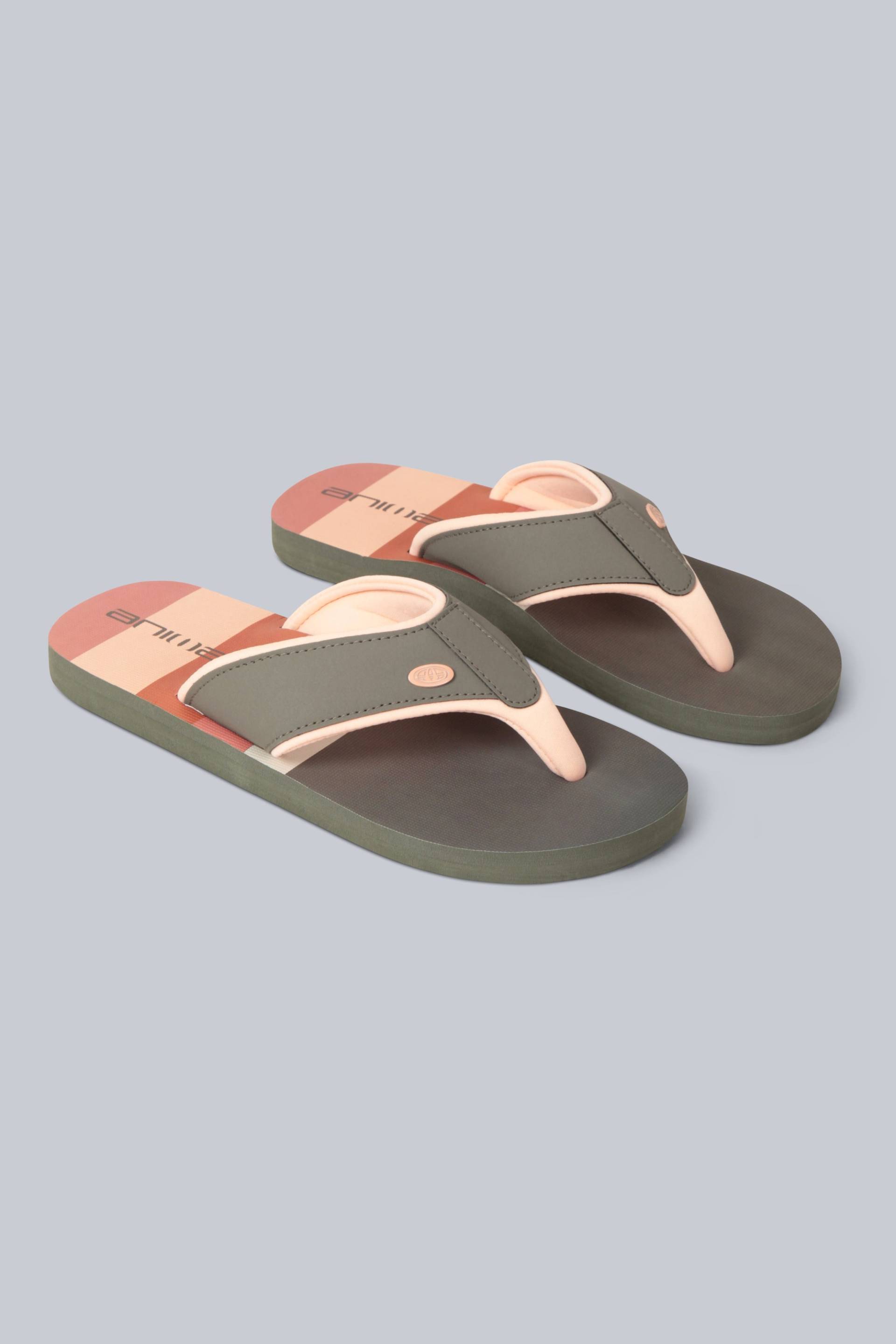 Swish Damen Flip-Flops mit All-Over-Print - Khaki von Animal