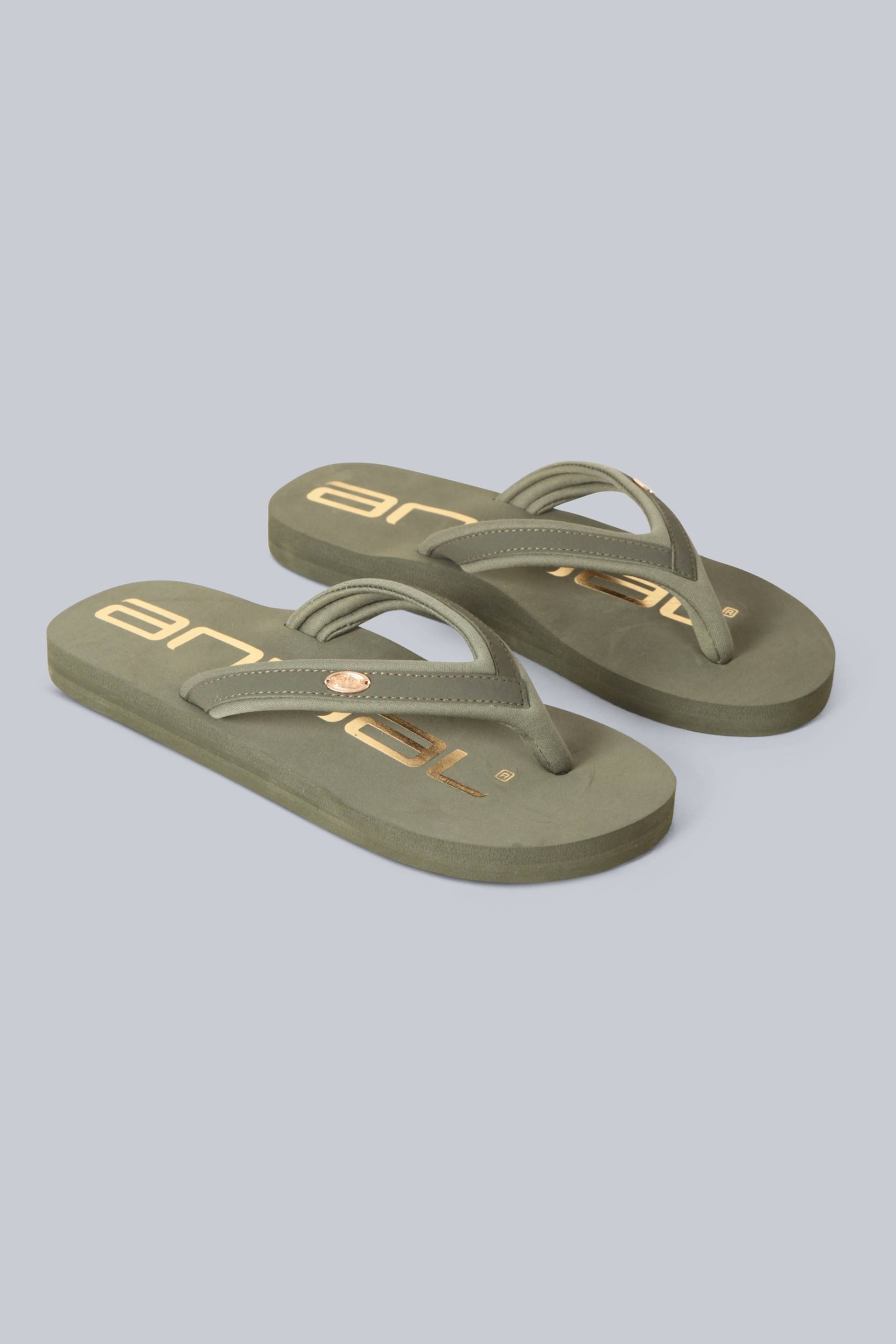 Swish Damen Flip-Flops mit Logo - Khaki von Animal