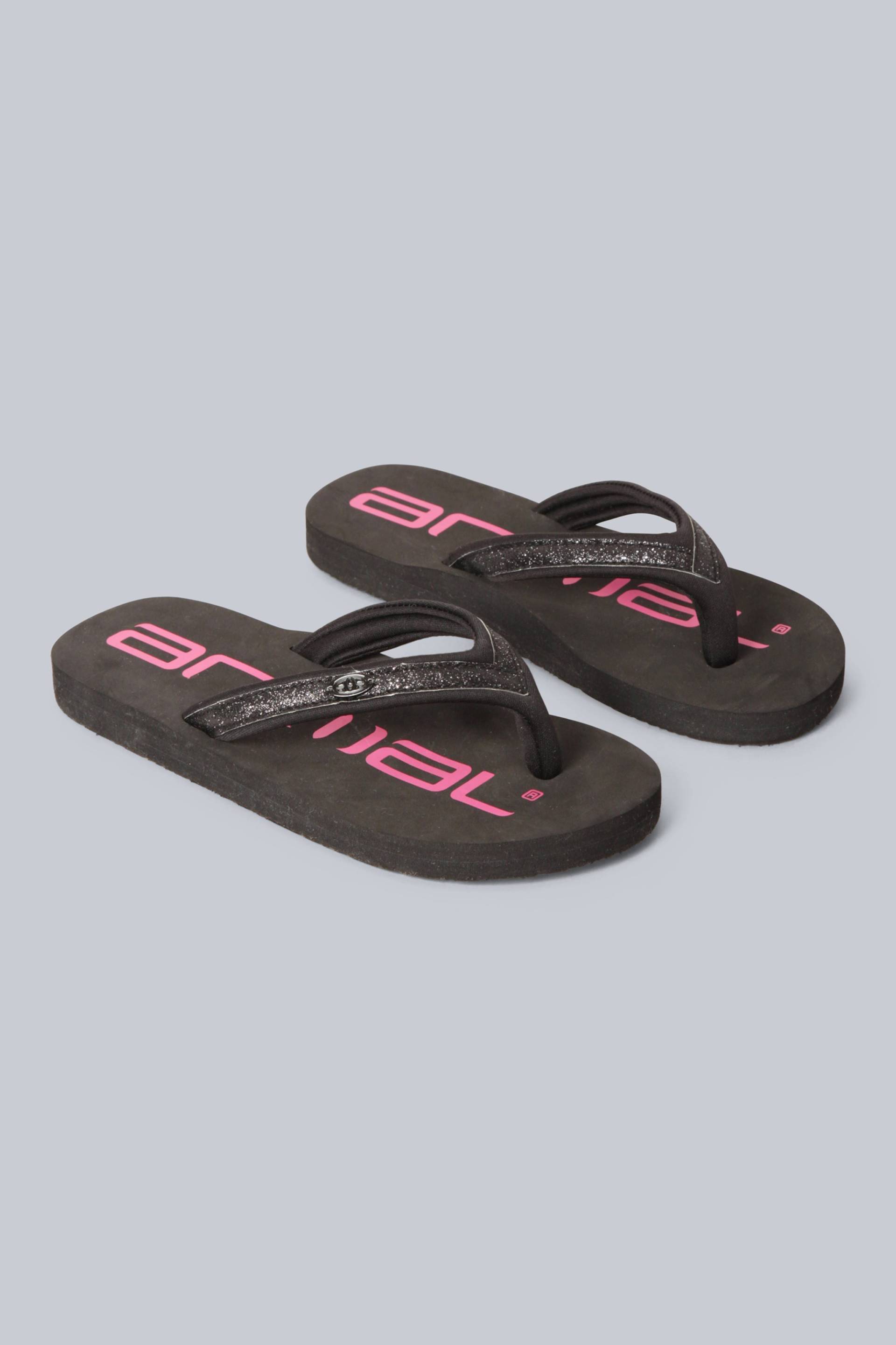 Swish Recycelte Kinder Flip-Flops - Schwarz von Animal