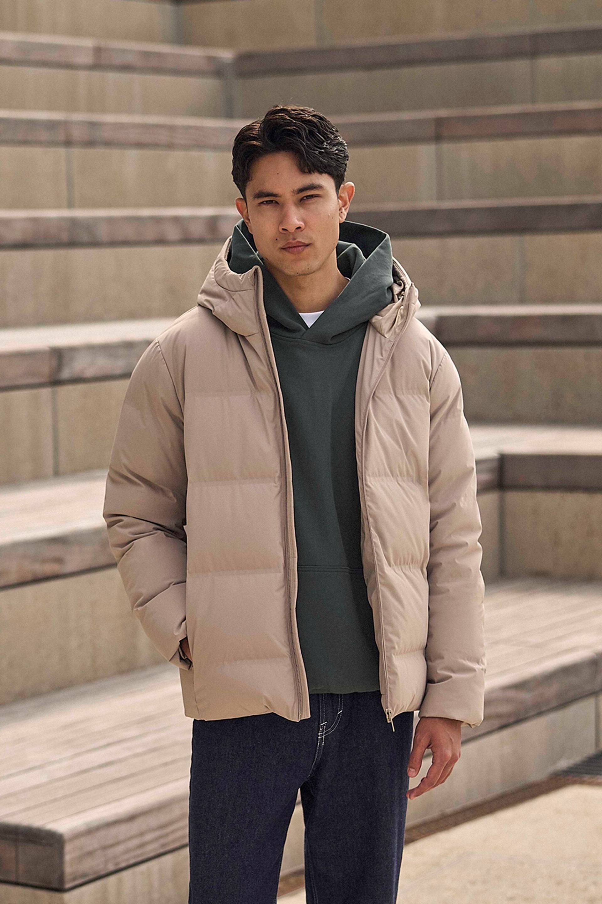 Tech Herren-Daunenjacke mit Heat-Sealed-Nähten - Beige von Animal