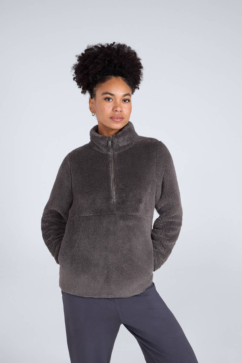 Teddy Damen Fleece-Top mit Reißverschluss - Khaki von Animal