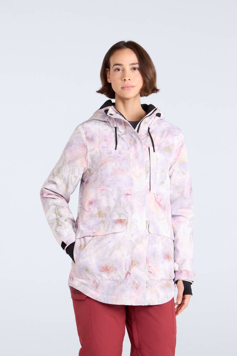 Tignes Gemusterte Schneejacke für Damen - Rosa von Animal