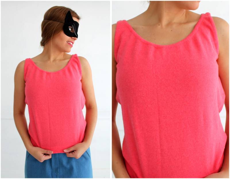 Vintage 1960Er Jahre Bright Coral Pink Lamm Und Angora Wolle Pullover Shell Von Glasgo Für Joseph Magnin | Groß Vintage 1960Er Jahre Bright Coral Pink Lamm Und Angora Wolle Pullover Shell Von Glasgo Für Joseph Magnin | Groß von AnimalHeadVintage