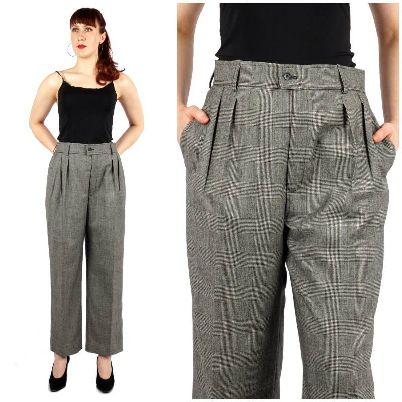 Vintage 80Er Jahre Graue Hahnentritt Tweed High Rise Kurz Hose Von Yves Saint Laurent | Mittel Vintage 80Er Jahre Graue Hahnentritt Tweed High Rise Kurz Hose Von Yves Saint Laurent | Mittel von AnimalHeadVintage
