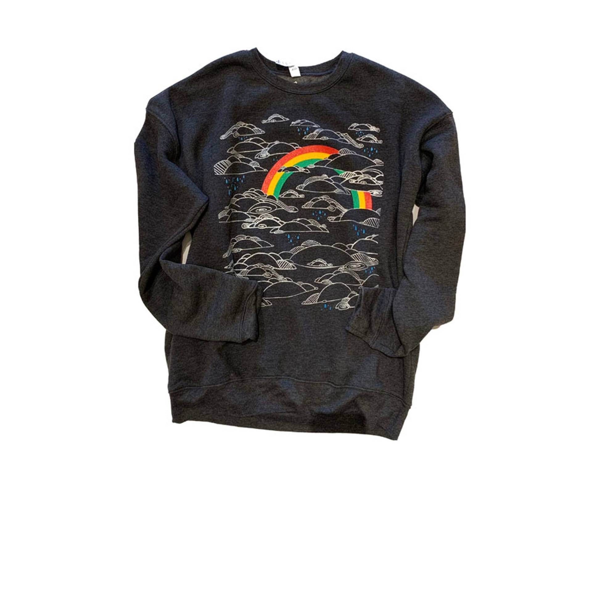 Unisex Regenbogen Rundhals Pullover Unisex Regenbogen Rundhals Pullover von Animalinstinctsshop