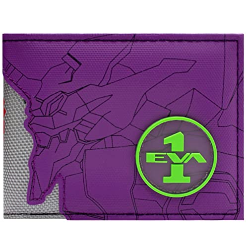 Animation Evangelion Theatrical ROBO-DOU Unit-01 Mecha Geldbörse/Geldbeutel Bi-Fold ID & Kartenhalter, Lila von Animation