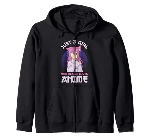 Nur EIN Mädchen, das Anime Japanese Kawaii Otaku wirklich liebt Kapuzenjacke von Anime Aesthetic Girl Otaku Kawaii Japanese
