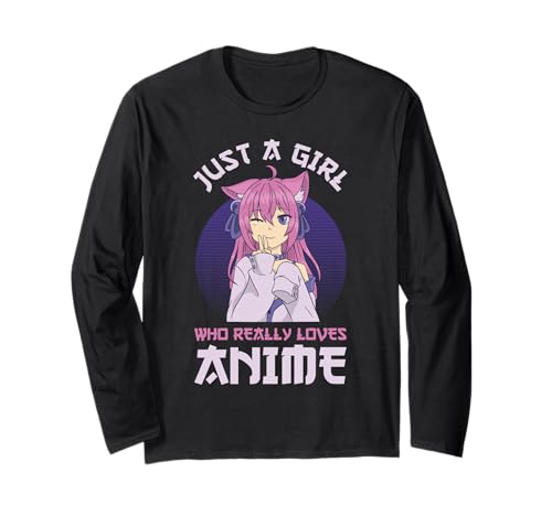 Nur EIN Mädchen, das Anime Japanese Kawaii Otaku wirklich liebt Langarmshirt von Anime Aesthetic Girl Otaku Kawaii Japanese