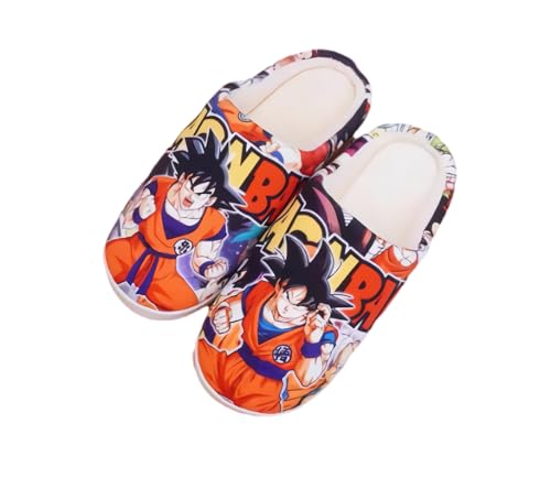 Anime Clothing Anime Hausschuhe Unisex Plüsch Pantoffeln Rutschfest House Slippers Winter Warme Schlappen DB,42-43 von Anime Clothing