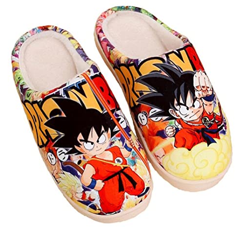 Anime Clothing Hausschuhe Damen Herren Plüsch Pantoffeln Rutschfest House Slippers Winter Warme Schlappen DB-2,44-45 von Anime Clothing