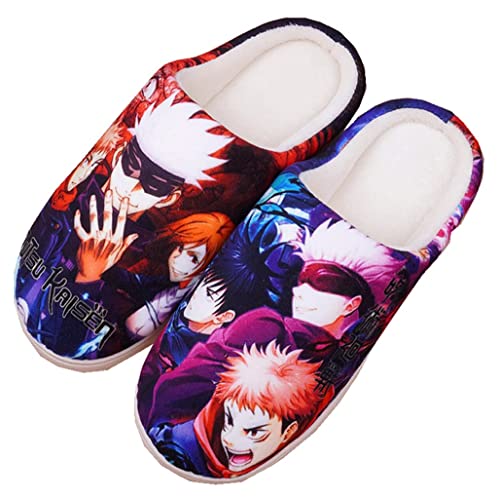 Anime Clothing Hausschuhe Damen Herren Plüsch Pantoffeln Rutschfest House Slippers Winter Warme Schlappen Naru,38-39 von Anime Clothing