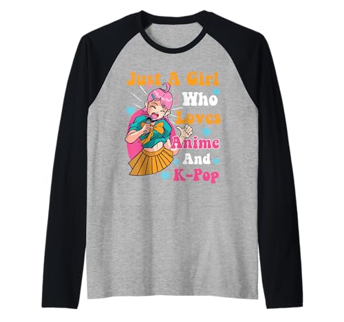 Anime- und K-Pop-Liebhaber-Design für Mädchen Raglan Anime- und K-Pop-Liebhaber-Design für Mädchen Raglan von Anime Designs For Animated Films And Series Lovers