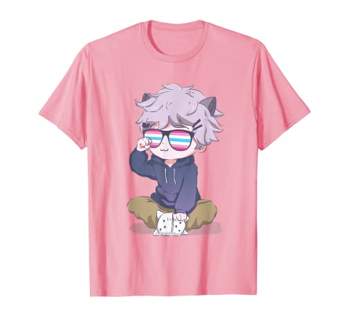 Femboy Chibi Anime Boy Kawaii Neko T-Shirt von Anime Femboy Clothing