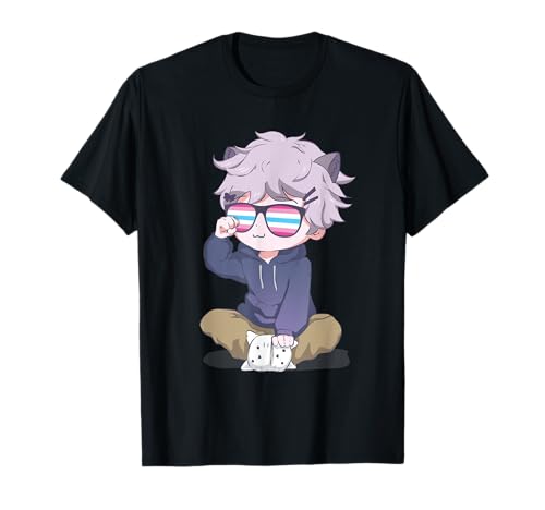 Femboy Chibi Anime Boy Kawaii Neko T-Shirt von Anime Femboy Clothing