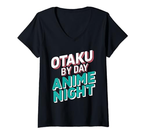 Damen Anime Kawaii Otaku - Zeichentrickfilm Cosplay Manga T-Shirt mit V-Ausschnitt von Anime Geschenke & Ideen
