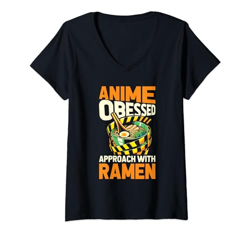 Damen Manga Kawaii - Otaku Zeichentrickfilm Cosplay Anime T-Shirt mit V-Ausschnitt von Anime Geschenke & Ideen