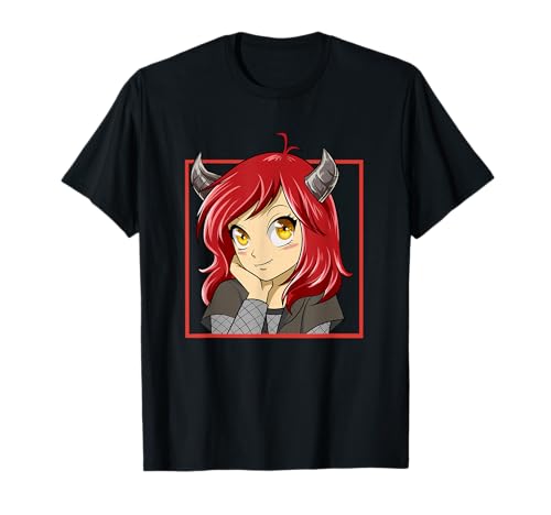 Japanisches Anime Mädchen I Menhera I Teufel Manga Kawaii T-Shirt von Anime Geschenke & Kawaii Geschenke & Menhera Girls
