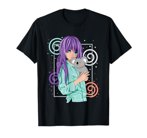 Kawaii Anime Mädchen Koala Liebhaber Japanisch Otaku Anime Mädchen T-Shirt von Anime Gifts for Girls & Kawaii Outfits for Girls