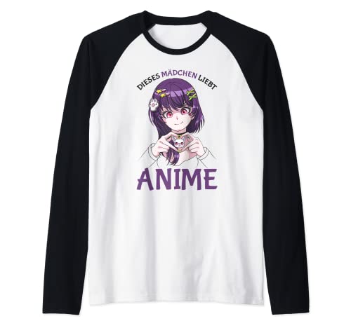 Anime Mädchen Manga Anime Merch Kinder Raglan von Anime Girl & Manga Merchandise Geschenkideen