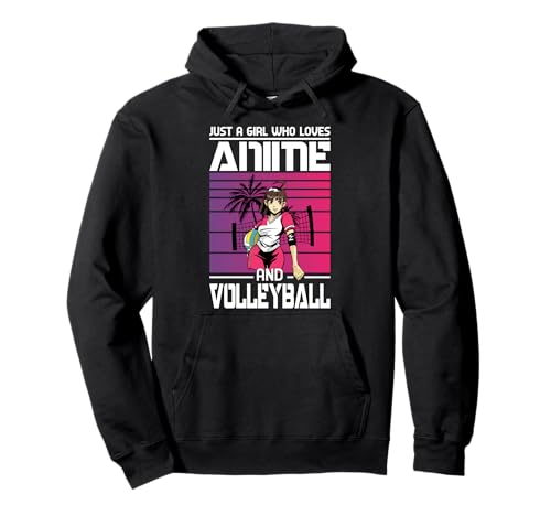 Nur EIN Mädchen, das Anime- und Volleyball-Anime-Geschenke liebt Manga Pullover Hoodie von Anime Lover Gifts & Volleyball Gifts For Teen Girl