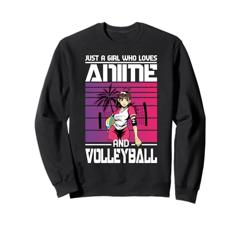 Nur EIN Mädchen, das Anime- und Volleyball-Anime-Geschenke liebt Manga Sweatshirt von Anime Lover Gifts & Volleyball Gifts For Teen Girl