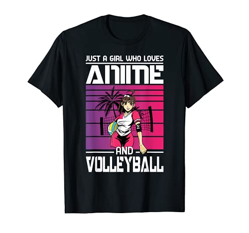 Nur ein Mädchen, das Anime und Volleyball liebt Anime Geschenke Manga T-Shirt von Anime Lover Gifts & Volleyball Gifts For Teen Girl