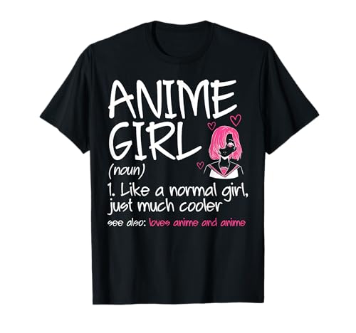 Anime Girl Definition Anime und Skizzieren T-Shirt von Anime Lovers Merch