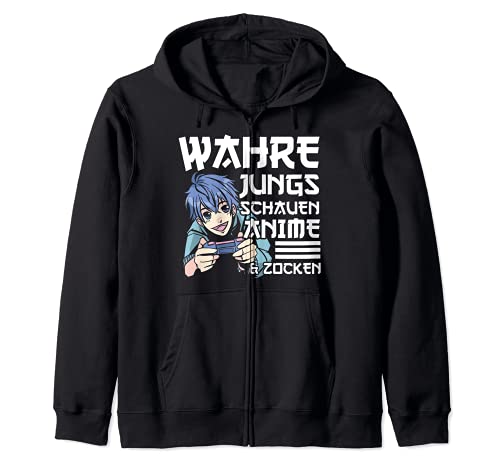 Jungs Zocken Gaming Manga Cosplay Anime Gamer Kapuzenjacke von Anime Manga Kawaii Geschenk