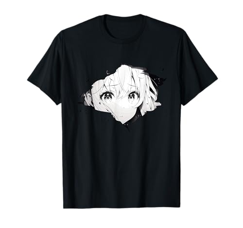 Weibliche Mädchen Anime Manga Augen Guckt 2 T-Shirt von Anime Manga Style