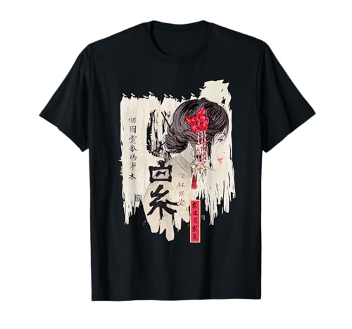 Japanisches Kawaii Geisha-Mädchen in Kimono-Japan-Kunst T-Shirt von Anime Mom Anime Fan Motto Geschenk japanische