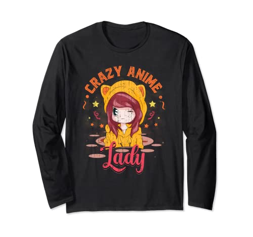 Japanischer Manga Otaku Verrückte Anime Lady Frauen Anime Langarmshirt Japanischer Manga Otaku Verrückte Anime Lady Frauen Anime Langarmshirt von Anime Otaku Lustiges Frauen Geschenk