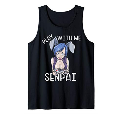 Otaku Ahegao Ecchi Etchi Hentai Lewd Sexy Poker Girl Senpai Tank Top von Anime Waifu & Manga Hentai Lovers Senpai Geschenke