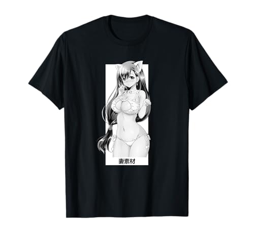 Otaku Japanisches Anime-Mädchen Manga Waifu T-Shirt Otaku Japanisches Anime-Mädchen Manga Waifu T-Shirt von Anime Waifu weeb MERCH