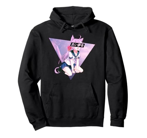 Waifu Anime Neko | Dampfwelle | Glitch Manga Girl Pullover Hoodie Waifu Anime Neko | Dampfwelle | Glitch Manga Girl Pullover Hoodie von Anime Waifu