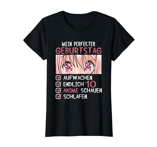 10. Geburtstag, Anime 10 Jahre für Teenager Mädchen Anime T-Shirt 10. Geburtstag, Anime 10 Jahre für Teenager Mädchen Anime T-Shirt von Anime & Manga Birthday Merch For Teen Girls