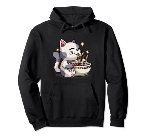 Cat Ramen, Anime-Liebhaber, Damen, Kinder, Mädchen, Anime, Manga, Kawaii Pullover Hoodie von Anime & Manga Gifts by Art Like Wow