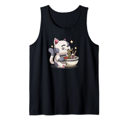 Cat Ramen, Anime-Liebhaber, Damen, Kinder, Mädchen, Anime, Manga, Kawaii Tank Top Cat Ramen, Anime-Liebhaber, Damen, Kinder, Mädchen, Anime, Manga, Kawaii Tank Top von Anime & Manga Gifts by Art Like Wow