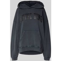 Anine Bing Oversized Hoodie mit Kapuze in Black, Größe M von Anine Bing