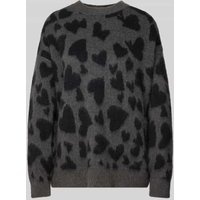 Anine Bing Pullover mit gerippten Abschlüssen in Dunkelgrau, Größe L von Anine Bing