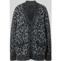 Anine Bing Relaxed Fit Cardigan aus Alpaka-Mix in Dunkelgrau, Größe XS von Anine Bing