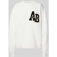 Anine Bing Sweatshirt mit Label-Detail in Offwhite, Größe XS von Anine Bing