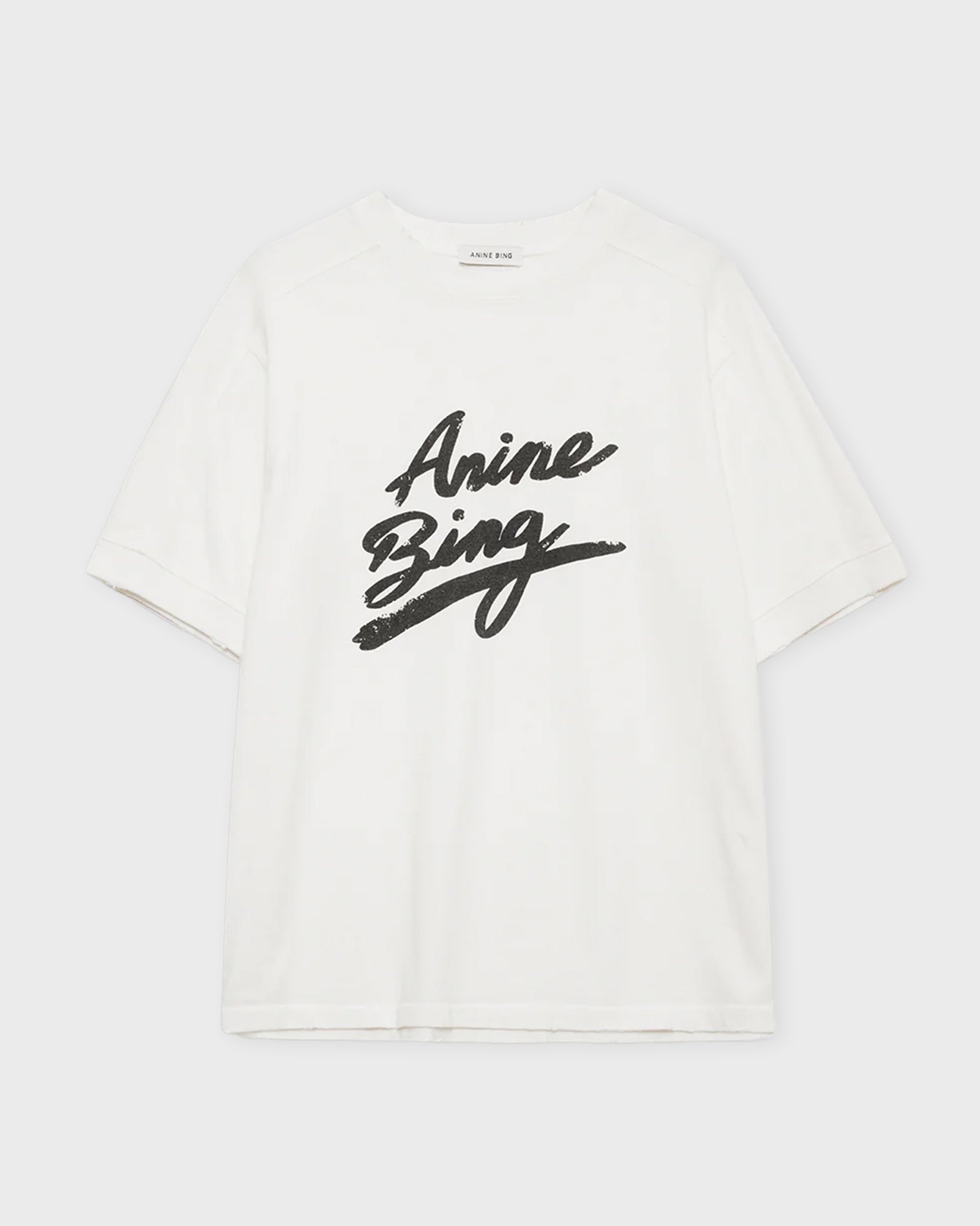Anine Bing T-shirt Jaylin Signature Ivory Anine Bing T-shirt Jaylin Signature Ivory von Anine Bing